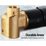 Cefito Shower Mixer Tap Wall Bath Taps Brass Hot Cold Basin Bathroom Black - 45-Degree Angle