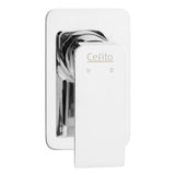 Cefito Shower Mixer Tap Wall Bath Taps Brass Hot Cold Basin Bathroom Chrome - Side View