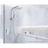 Cefito Shower Mixer Tap Wall Bath Taps Brass Hot Cold Basin Bathroom Chrome - Close-Up Angle