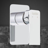 Cefito Shower Mixer Tap Wall Bath Taps Brass Hot Cold Basin Bathroom Chrome - Low Angle