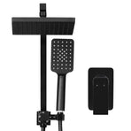 Cefito 8'' Rain Shower Head Set Handheld Square High Pressure Mixer Tap Black