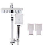 Cefito 8'' Rain Shower Head Set Handheld Square High Pressure wins Tap?Chrome