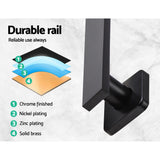 Cefito 8'' Rain Shower Head Wall Arm Square High Pressure Black - Rear View