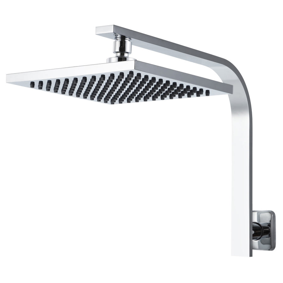 Cefito 8'' Rain Shower Head Wall Arm Square High Pressure Chrome, image 3