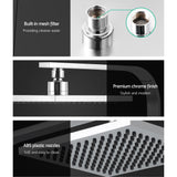 Cefito 8'' Rain Shower Head Wall Arm Square High Pressure Mixer Tap Chrome - 45-Degree Angle