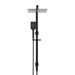 10'' Rain Shower Head Set Handheld Square High Pressure Black, image 3