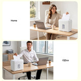 DEVANTI 8L Small Tabletop Paper Shredder 4 Sheet P4 Cross Cut Home Office - Extra Image