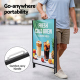 A1 Frame Sign Stand Single Sided Poster Display Board Outdoor Advertising 60x90cm - Rear View