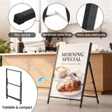 A1 Frame Sign Stand Single Sided Poster Display Board Outdoor Advertising 60x90cm - Low Angle