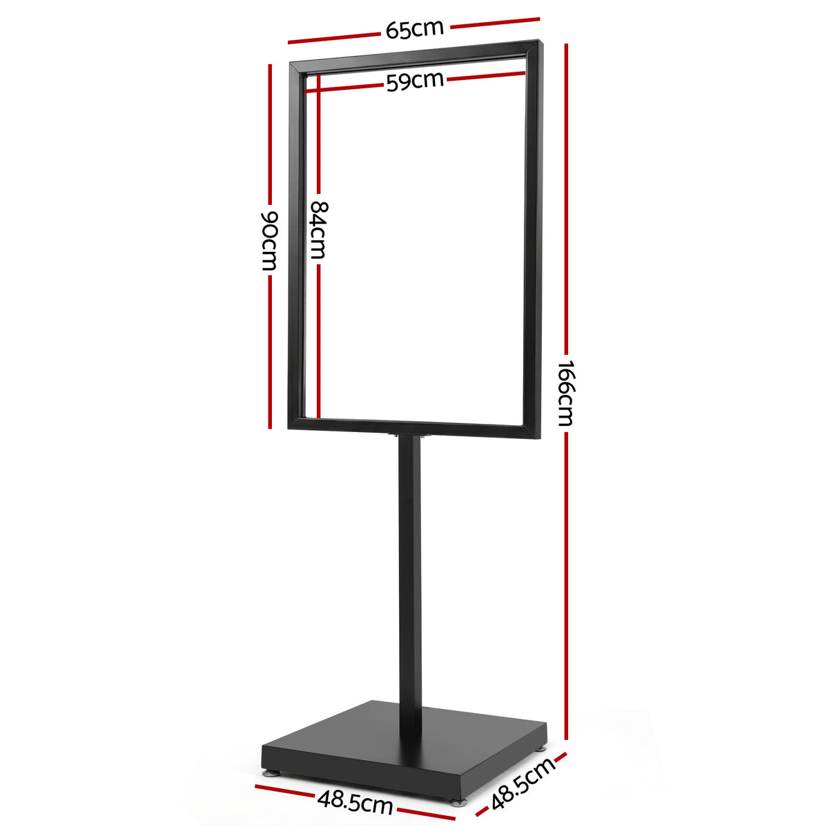 A1 Frame Pedestal Sign Holder Poster Stand Display Board Double Sided 60x90cm