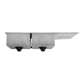 Cefito Kitchen Sink 111X45CM Stainless Steel Basin Double Bowl Silver - 45-Degree Angle