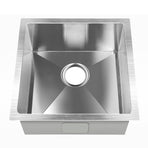 Cefito Kitchen Sink 51X45CM Stainless Steel Basin Single Bowl Silver, image 3