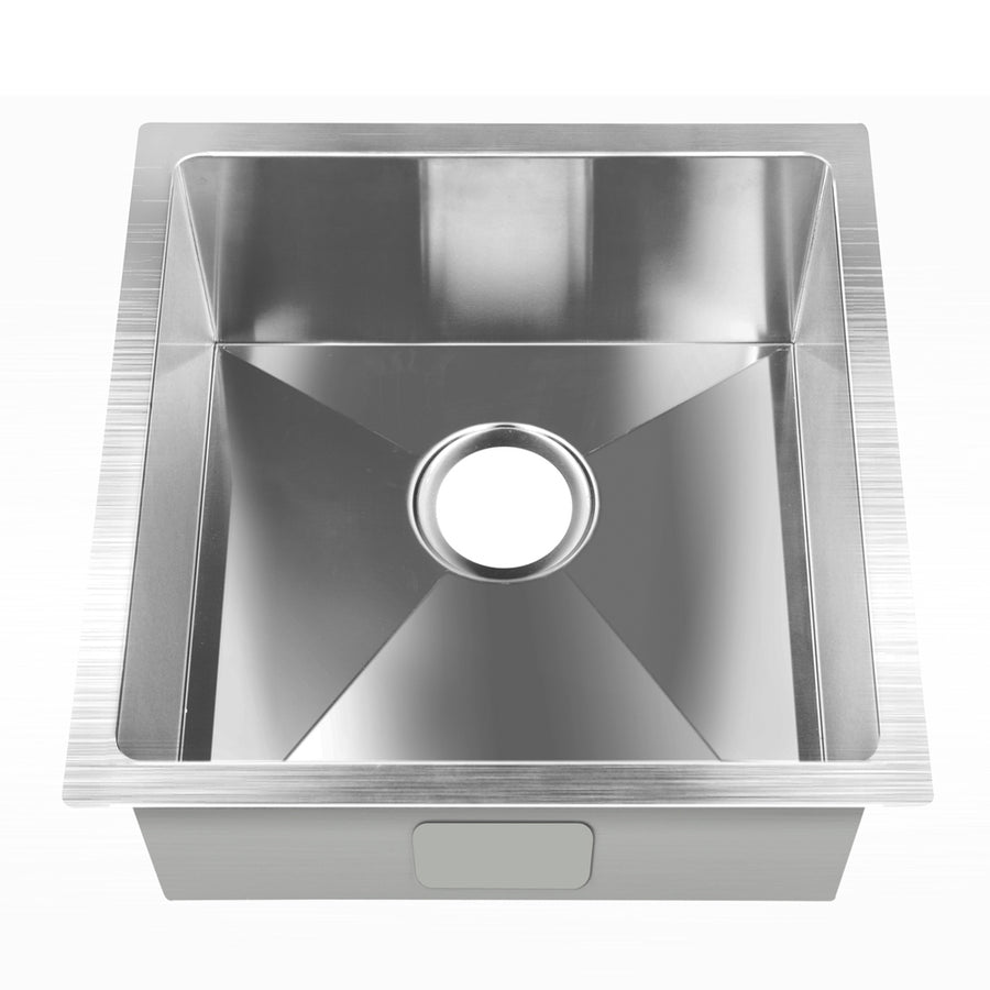 Cefito Kitchen Sink 51X45CM Stainless Steel Basin Single Bowl Silver, image 3
