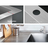 Cefito Kitchen Sink 53X50CM Stainless Steel Basin Single Bowl Silver - Close-Up Angle