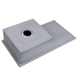 Cefito Kitchen Sink 87X45CM Stainless Steel Basin Single Bowl Silver - Top-Down View