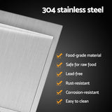 Cefito Kitchen Sink Basin Stainless Steel Under/Top/Flush Mount Bowl 155X50CM - Top-Down View