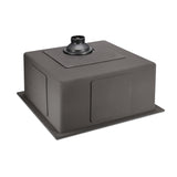 Cefito Kitchen Sink 51X45CM Stainless Steel Basin Single Bowl Black - Top-Down View