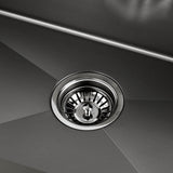 Cefito Kitchen Sink 70X45CM Stainless Steel Basin Single Bowl Black