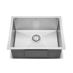 Cefito 54cm x 44cm Stainless Steel Kitchen Sink Under/Top/Flush Mount Black