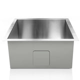 Cefito Kitchen Sink 36X36CM Stainless Steel Nano Basin Single Bowl Silver - Side View
