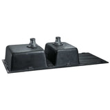 Cefito Stone Kitchen Sink 1160X500MM Granite Under/Topmount Basin Double Bowl Black - Side View