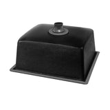 Cefito Stone Kitchen Sink 610X470MM Granite Under/Topmount Basin Bowl Laundry Black - Side View