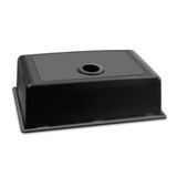 Cefito Stone Kitchen Sink 790X450MM Granite Under/Topmount Basin Bowl Laundry Black - Side View