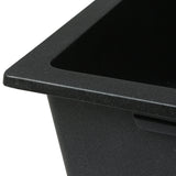 Cefito Kitchen Sink 80X48CM Granite Stone Kitchen Sinks in Black - Top-Down View