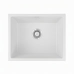 Cefito Kitchen Sink 55x45cm Granite Stone Sink Single Bowl White