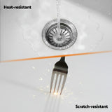 Cefito Kitchen Sink 55x45cm Granite Stone Sink Single Bowl White - Close-Up Angle