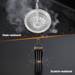 Cefito Kitchen Sink 70x45cm Granite Stone Sink Single Bowl Black