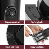 Devanti 200W Cold Press Masticating Juicer - Black Fruit Juice Extractor - Rear View