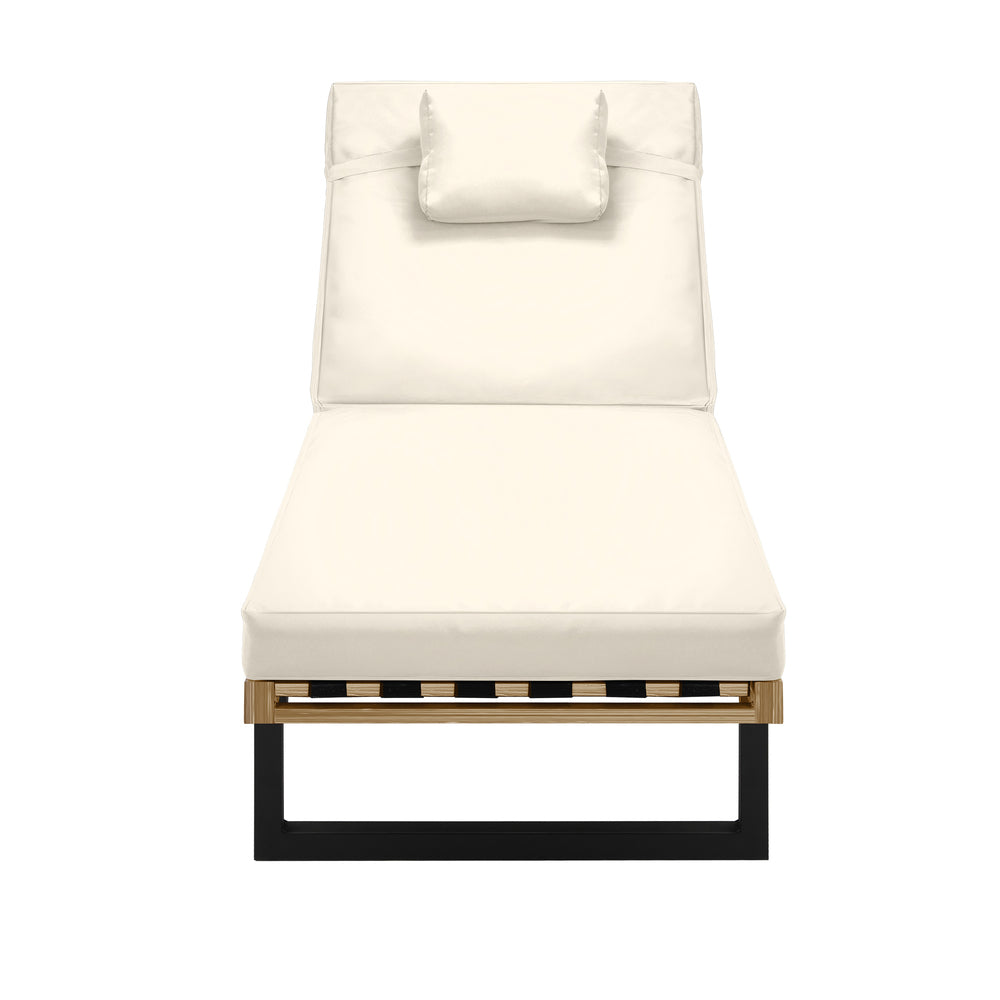 Livsip Sun Lounge Outdoor Lounger Beige