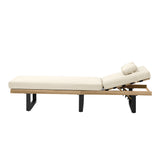Livsip Sun Lounge Outdoor Lounger Beige - Side View