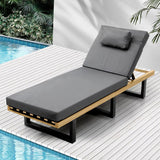 Livsip Sun Lounge Outdoor Lounger Grey