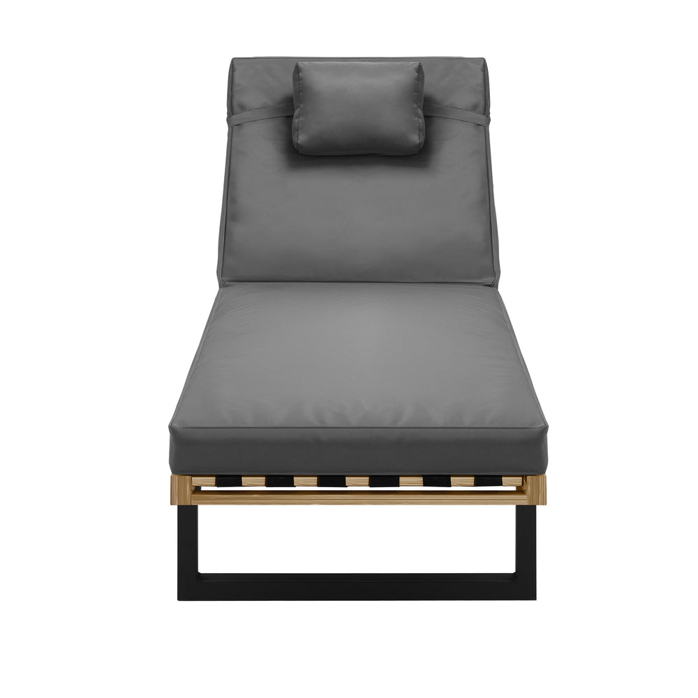 Livsip Sun Lounge Outdoor Lounger Grey