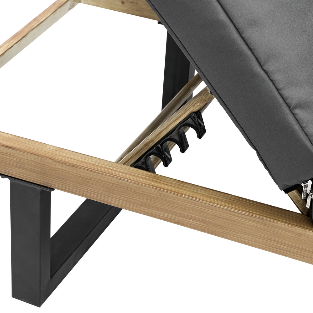 Livsip 2X Sun Lounge Outdoor Lounger Grey