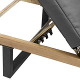 Livsip 2X Sun Lounge Outdoor Lounger Grey - Close-Up Angle