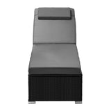 Livsip Sun Lounge Adjustable Reclining Angle Black&Grey