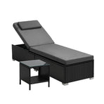 Livsip Sun Lounge with Table Outdoor Set