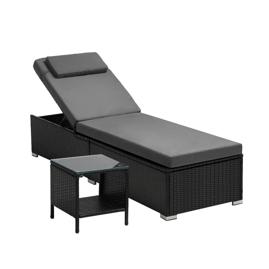 Livsip Sun Lounge with Table Outdoor Set