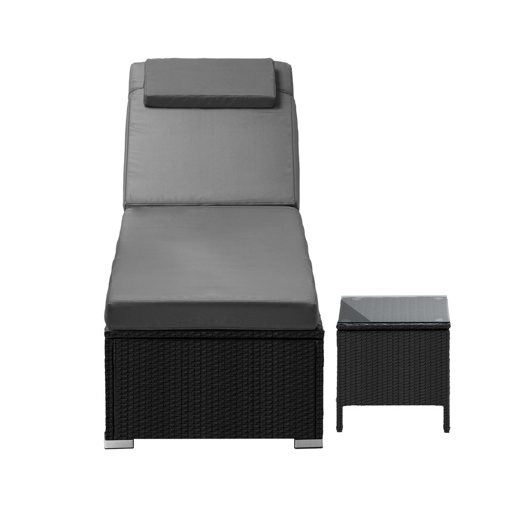 Livsip Sun Lounge with Table Outdoor Set