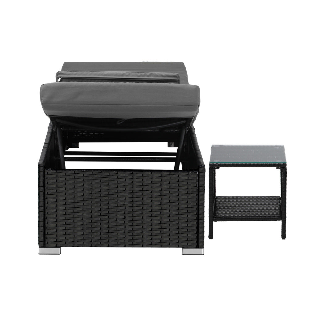 Livsip Sun Lounge with Table Outdoor Set