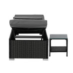 Livsip Sun Lounge with Table Outdoor Set