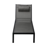 Livsip Sun Lounge with Aluminium Frame and Wheels Removable