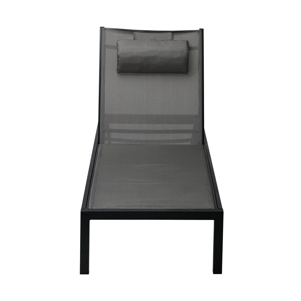 Livsip Sun Lounge with Aluminium Frame and Wheels Removable