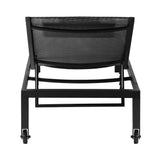 Livsip Sun Lounge with Aluminium Frame and Wheels Removable