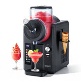 Devanti 2L Slushie Machine Ice Cream Maker Frozen Smoothies Milkshakes Black - Front View