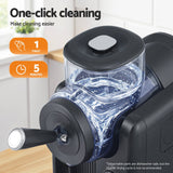 Devanti 2L Slushie Machine Ice Cream Maker Frozen Smoothies Milkshakes Black - Low Angle