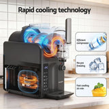 Devanti 5in1 Slushie Machine Ice Cream Maker 2L Grey - 45-Degree Angle